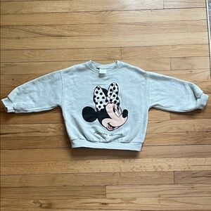 Zara kids  Light Gray Crewneck Sweatshirt